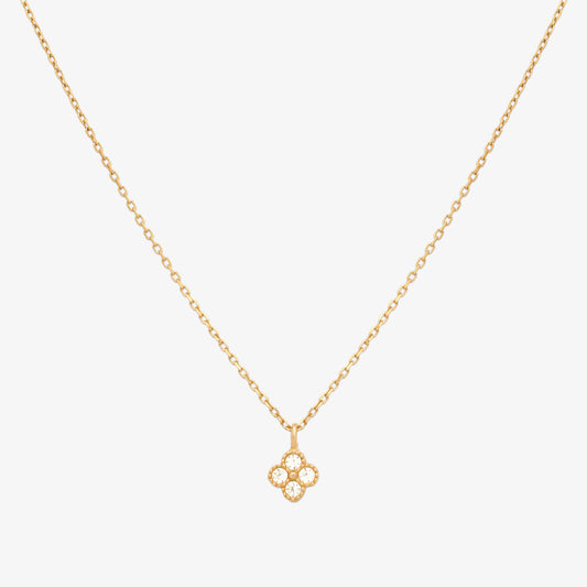 Clover cubic pendant necklace-0