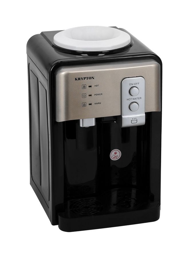 Hot and Normal Water Dispenser, 2 Taps | Stainless Steel Water Tank & Plastic ABS Housing Water Dispenser KNWD6380 Black and Gold