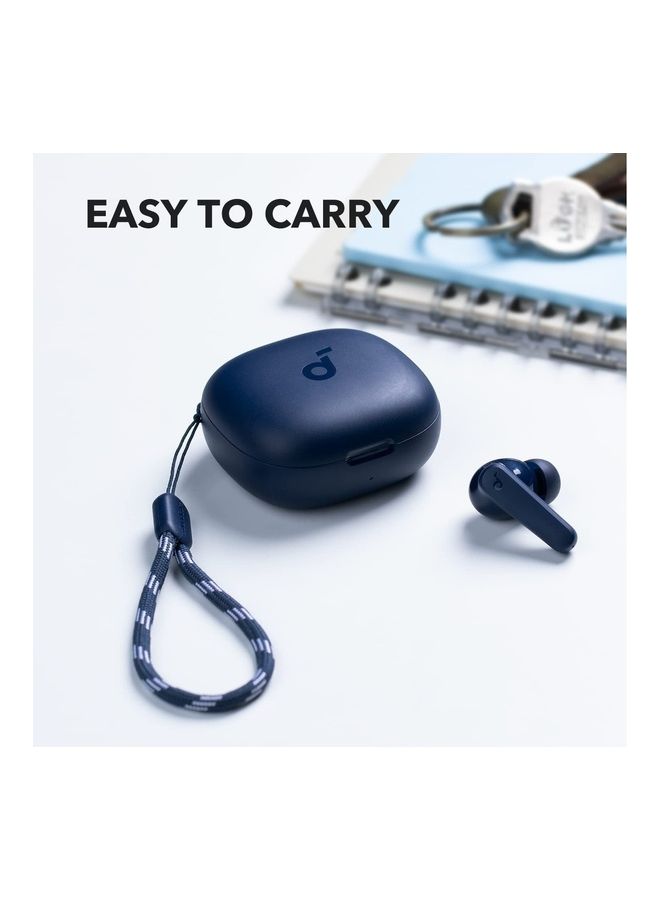 P20i True Wireless Earbuds, 10mm Drivers with Big Bass, 30H Long Playtime, IPX5 Water-Resistant, 2 Mics for AI Clear Calls, 22 Preset EQs, Customization via App Blue