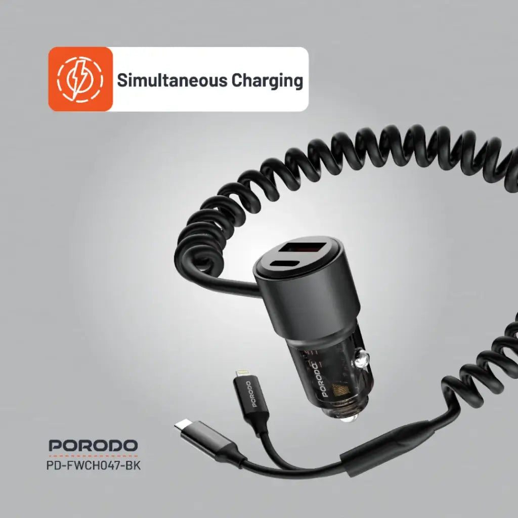 [PD-FWCH047-BK] Porodo 95W Car Charger - Black