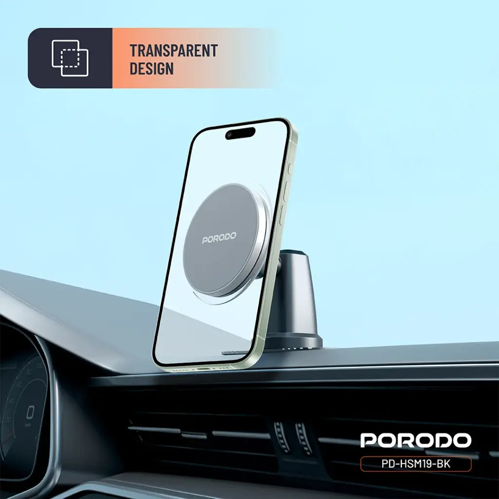 [PD-HSM19-BK] Porodo Magsafe Magnetic Air Vent & Dash Mount - Black