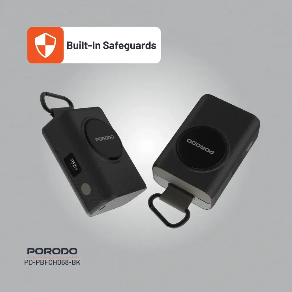 [PD-PBFCH068-BK] Porodo Power Bank PB068 10000mAh - Black