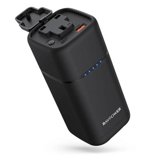 Ravpower RP-PB054 3-in-1 PD Pioneer 20000mAh 80W Power House – Black