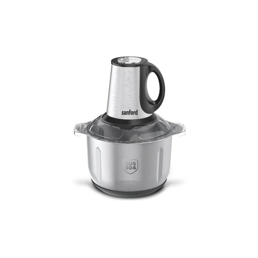 Sanford 600W Food Chopper with 3L Glass & 4L SS Bowl, Dual Blade Sets