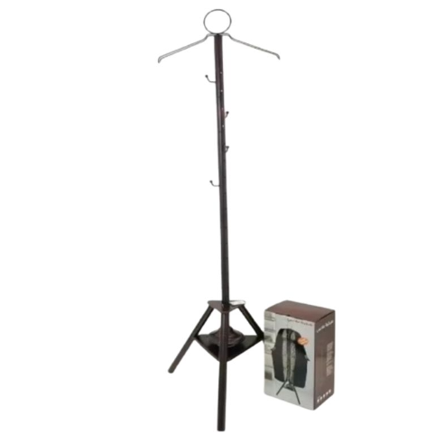 Generic Black Hanging Clothes Organizer with Hooks and Built-In Oud Incense Bukhoor Burner – Multi-Purpose Garment Stand for Abayas, Thobes, and Traditional Clothing