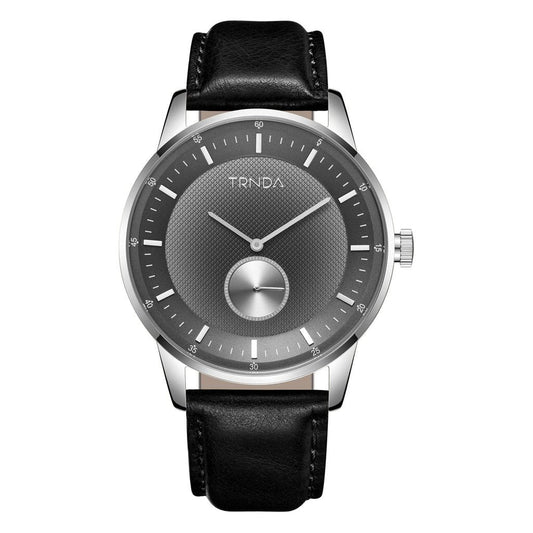 TRNDA Men's Stainless Steel Watch, Gray Dial | TRN-SS43B-0