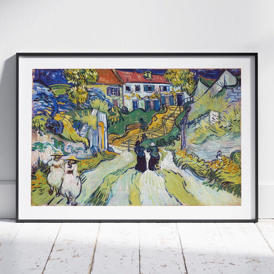 Stairway at Auvers - Vincent van Gogh - Rolled Poster Wall Art Print-0