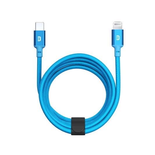 [11828-1] Zendure SuperCord Type-C to Lightning Cable 1M – MFi Certified, Nylon Braided, 50,000 Bend Lifespan, Fast Charging, Durable & Flexible | ZDASAC2C-MFI | (BLUE)