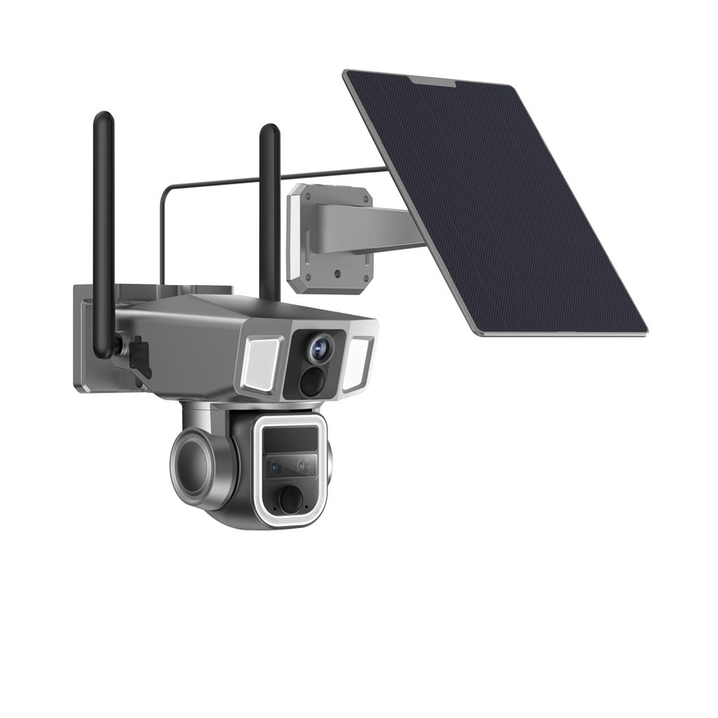 [PPBCHA69-BK] Powerology 4G/WiFi 360° Dual Lens Outdoor Camera - Black
