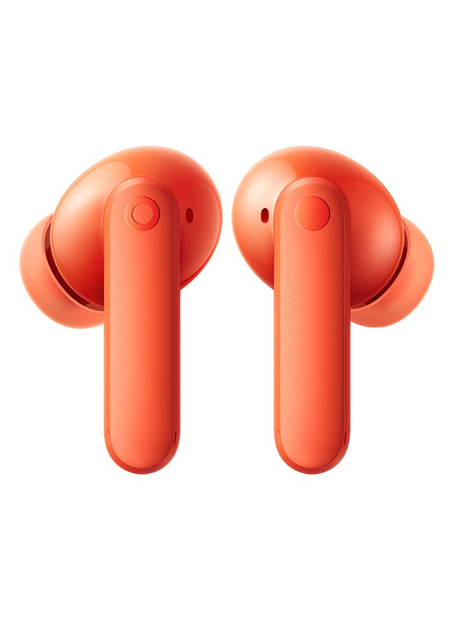 Buds 2 45dB Hybrid Active Noise Cancellation In-Ear Headphones With Environmental Adaptive Technology, Chat GPT Integration - Orange