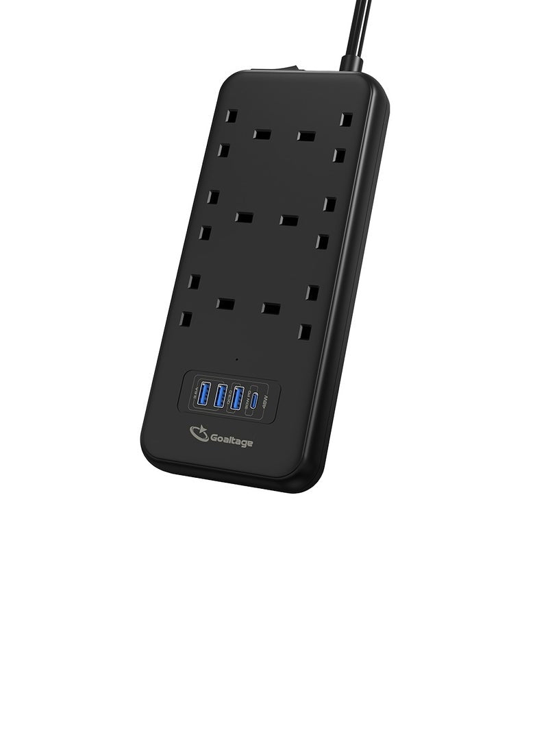 EXT02 PowerStrip Extension with On-Off Switch, Safety Protection, and Multi-Plug Functionality