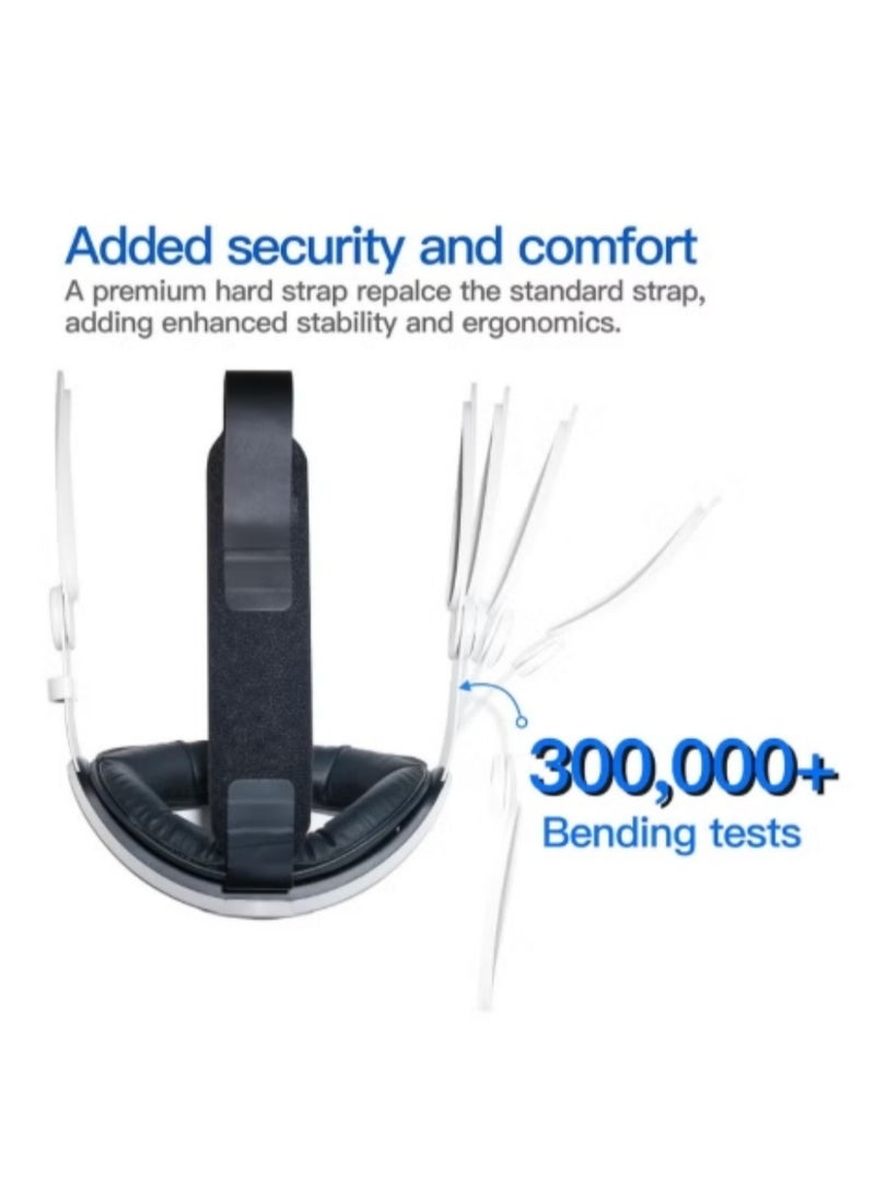 BEILINGDUN Head Strap for Meta Quest 3, Replacement Elite Strap for Enhanced Comfort, Reduce Facial Pressure, Ergonomic Adjustable Durable Headstrap VR Accessories for Quest3