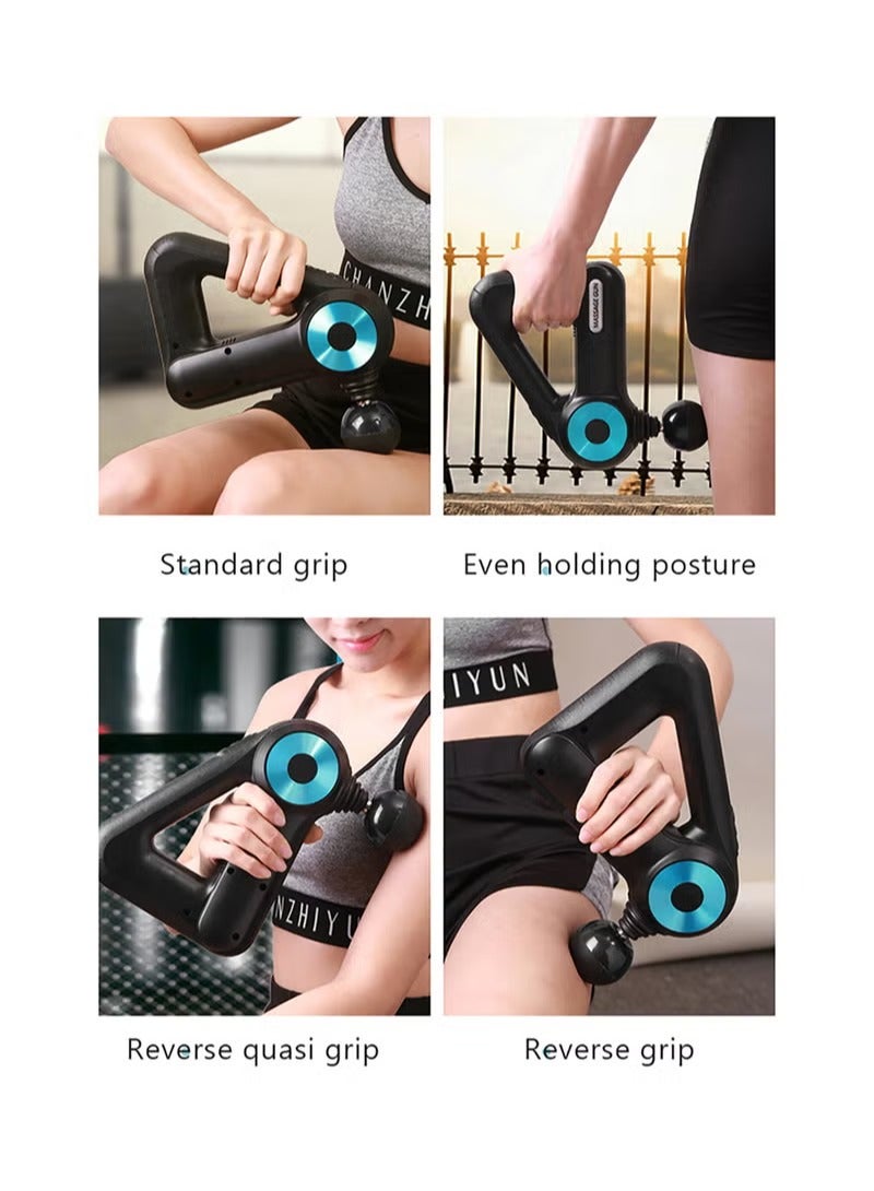 BORTONY Massage Gun Fascial Gun Muscle Massager Deep Tissue Percussion Massager Body Relax Pain Relief Electric Therapy Gun for Fitness Relaxer