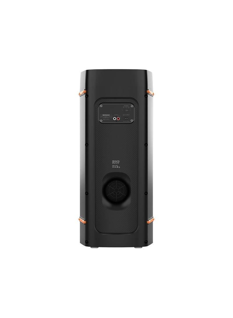 SP02 SoundBox Party Speaker including Remote Control and Wireless Microphone with High-Power Wireless Bluetooth Connection