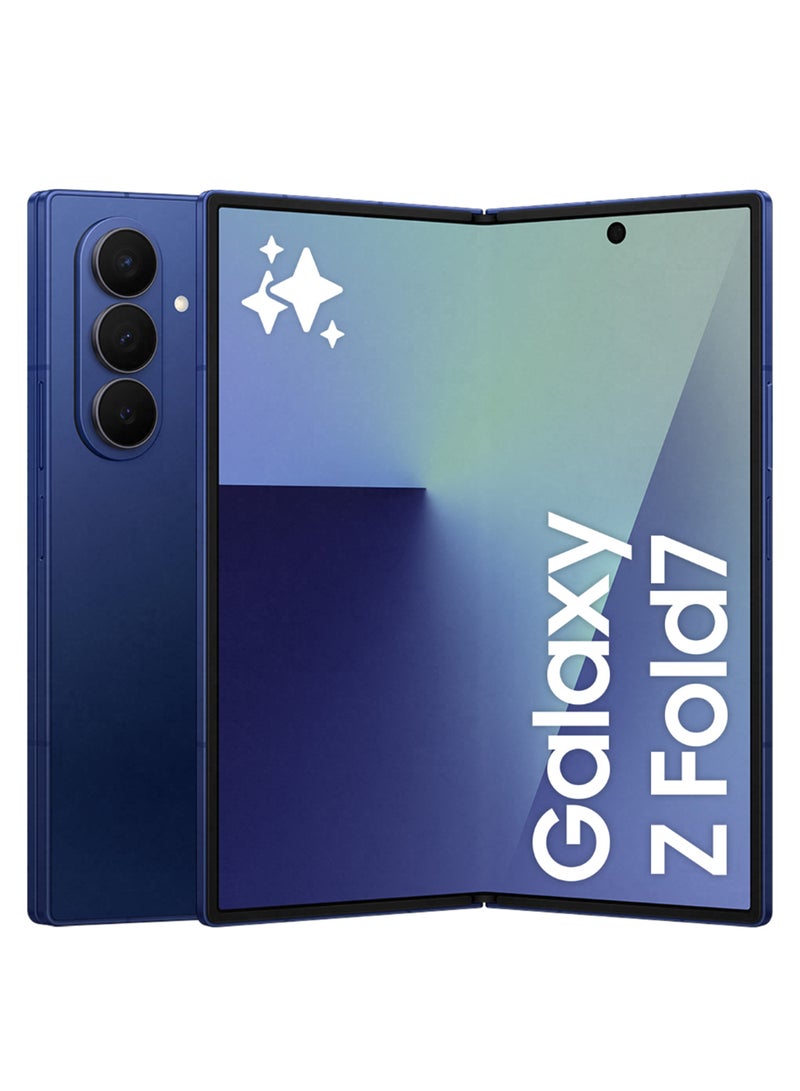 Galaxy Z Fold 7 Dual SIM Blue Shadow 12GB 512GB 5G - Middle East Version