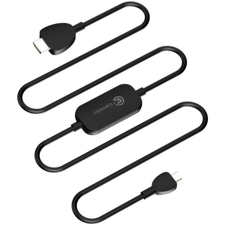 GameSir USB-C to HDMI Adapter Cable with PD Fast Charging, Nintendo Switch Compatibility, 1920 × 1080p HDMI Port Resolution, USB-A 3.0 & Type-C Ports - Black