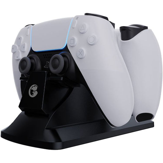 GameSir Dual Controller Charging Station with LED Indicator, Quick Charging Cable Power Dock for PS5 Game Controller - Black