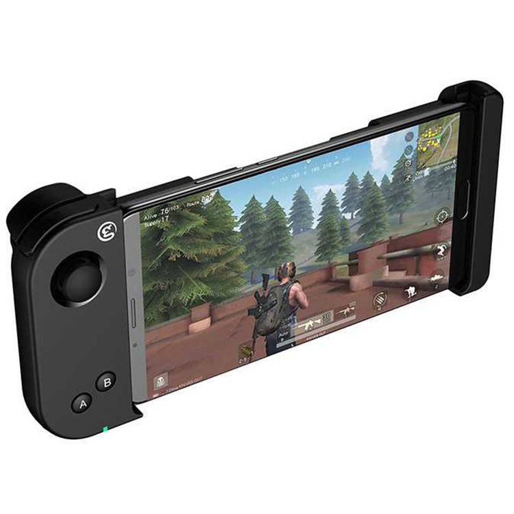 GameSir T6 One-Handed Stretch Controller with 300mAh Battery Capacity, 4.5" to 6.7" Phone Compatibility, Sensitive 3D Joystick, Stretchable Grip - Black