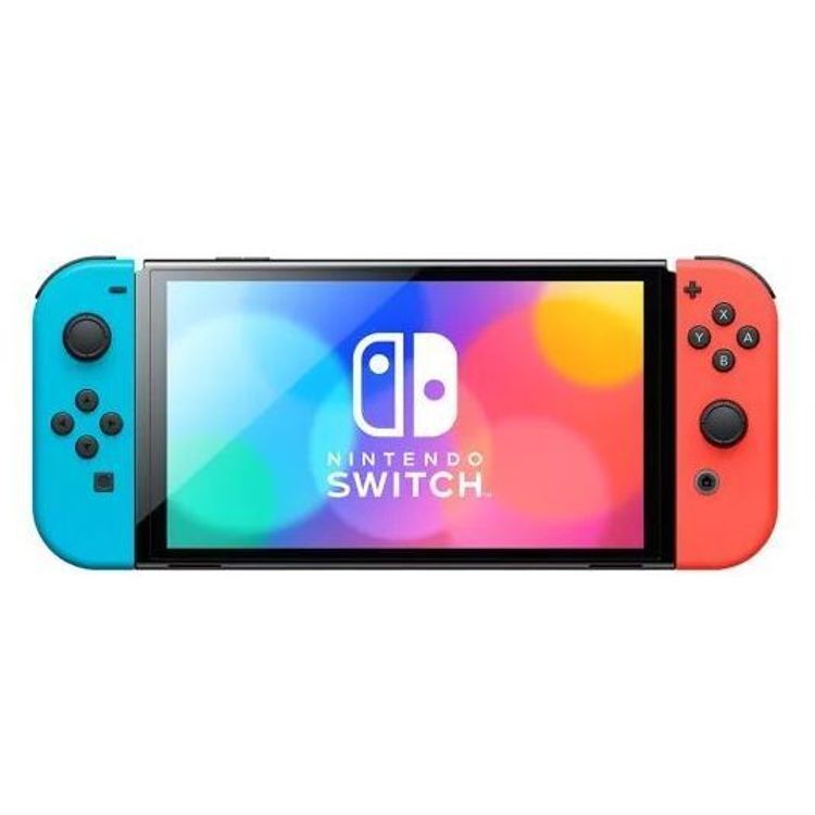 Nintendo Switch OLED Neon Joy-Con Console - Red / Blue