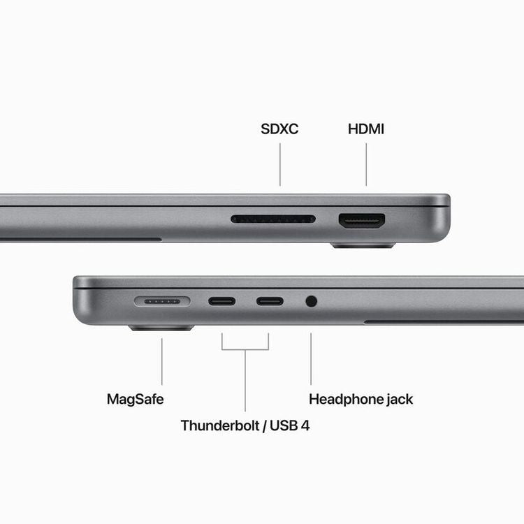 Apple MacBook Pro M3 chip 14 inch with 8-core CPU and 10-core GPU, 8GB, 1TB SSD (Arabic/English) - Space Gray