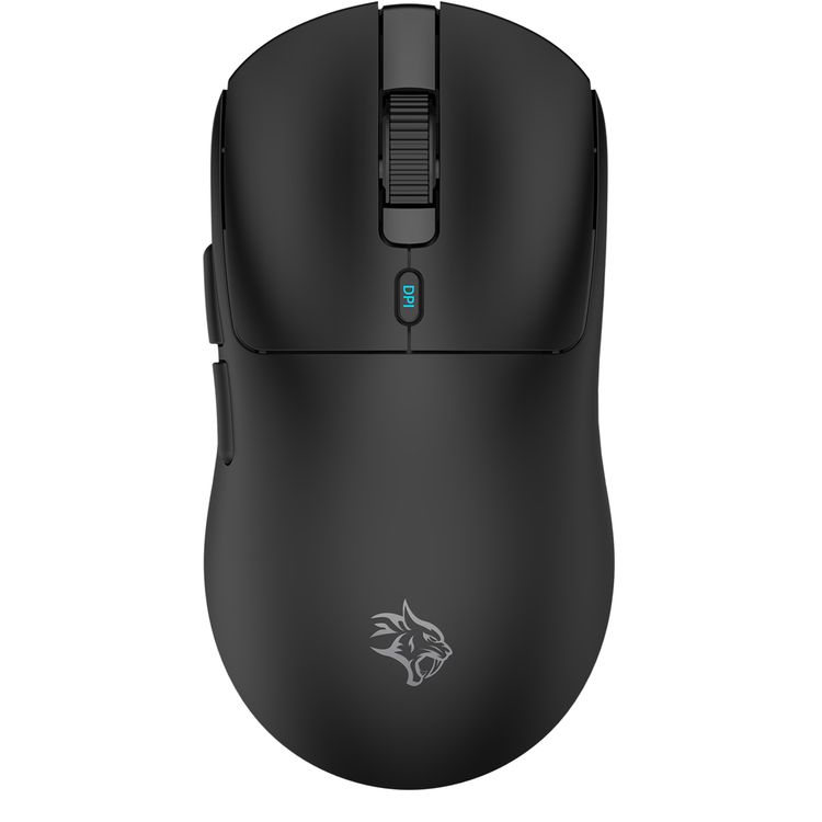 Porodo Gaming Triple-Mode 12000 DPI Gaming Mouse with 7 Programmable Keys, Lightweight Design, 6 Level DPI, Built-in 300mAh Battery - Black