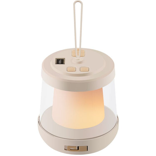 Green Lion Lumex LED Light with Inbuilt LED Strip Light, ABS + PC & Silicone Material, 1800mAh Battery Capacity, Type-C Charging Port, 4 Hours Charging Time, 6-12 Hours Working Time, 10m Color Reel Length, 150 Lumens Brightness, 95 LED Beads - Beige