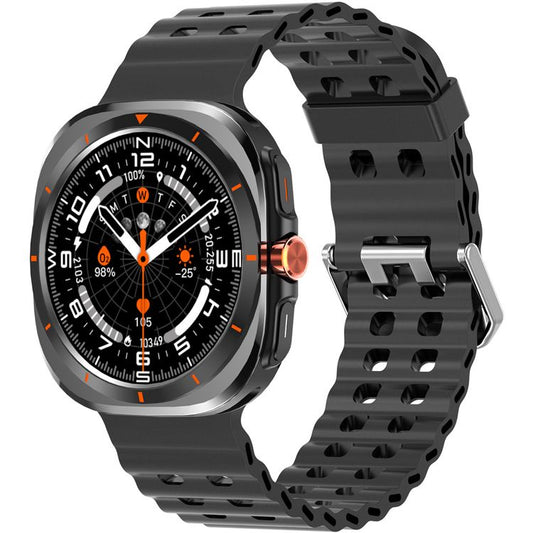 Green Lion Strive Smart Watch with 1.52" IPS Display, Bluetooth Version 5.3, IP65 Waterproof, 5 Days Working Time, Health Monitoring, Sport Modes, 150mAh Battery Capacity, Wireless Charging Time, 2-3 Hours Charging Time, LED Torch, Remote Capture - Black