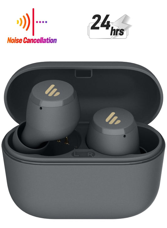 X3 Lite Bluetooth Earbuds, 6mm Dynamic Drivers, Super Bass, 18H Battery Life, IP55 Water Resistance, MIC ENC with Noise Reduction Algorithm, 60ms Ultra-Low Latency Game Mode, AI Clear Calls, Fast Charging (Grey) Grey