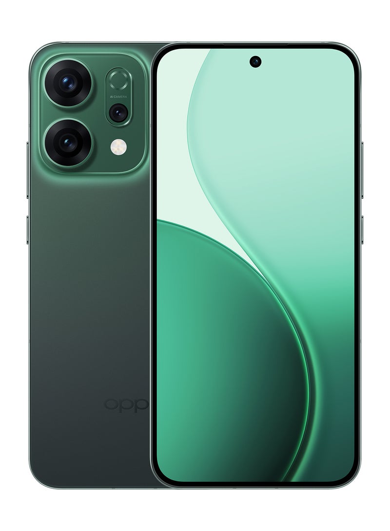 Reno14 Dual SIM 5G Green 12GB RAM 512GB + OPPO Enco Air4 - Middle East Version