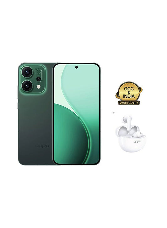 Reno14 Dual SIM 5G Green 12GB RAM 512GB + OPPO Enco Air4 - Middle East Version