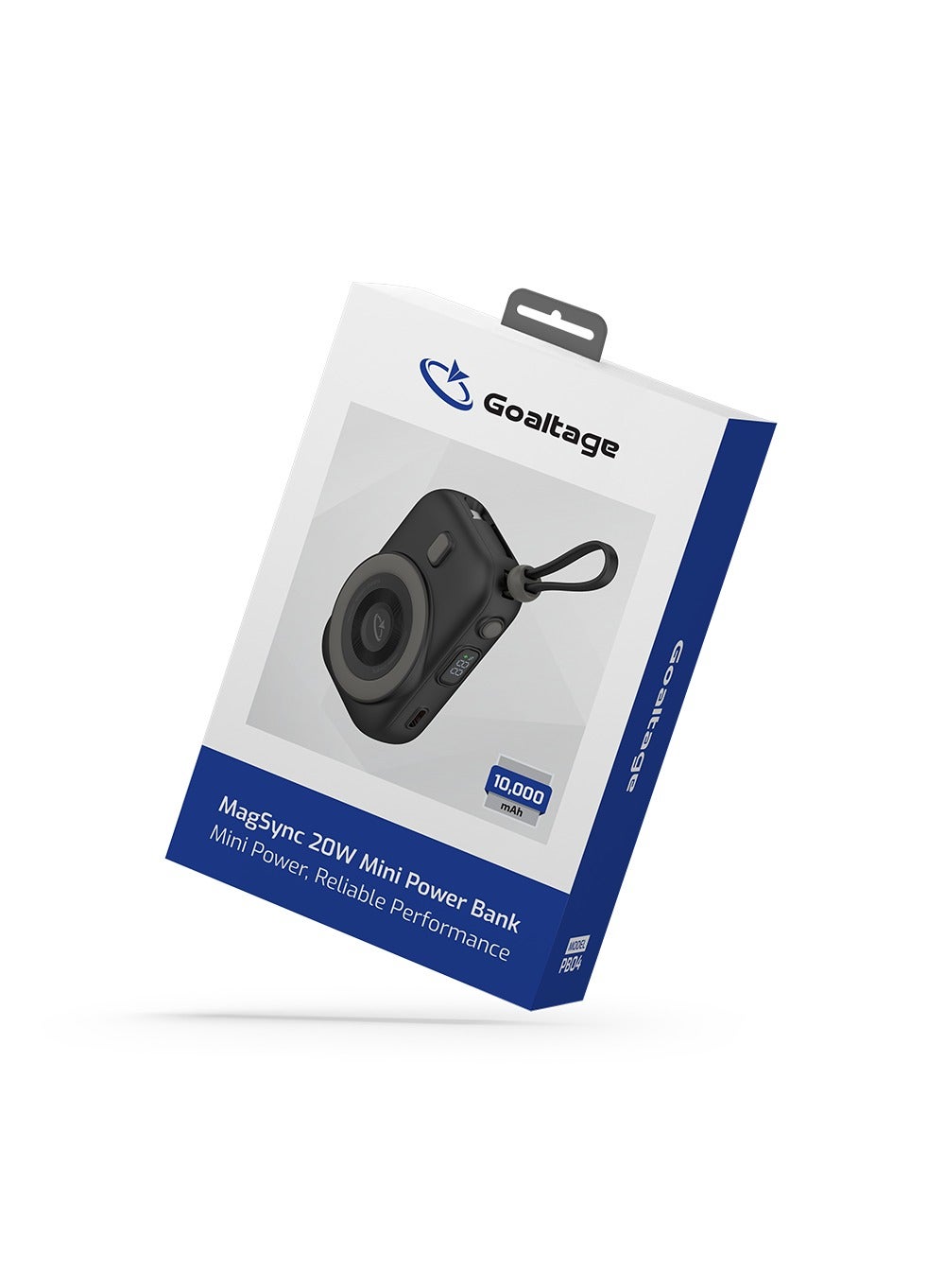 MagSync 10000 mAh Power Bank 20W Output with Built-in USB-C Cable, Mini Display, Fast-Charge, Wireless Portable Charger, for iPhone 16/15 Series, AirPods, and More