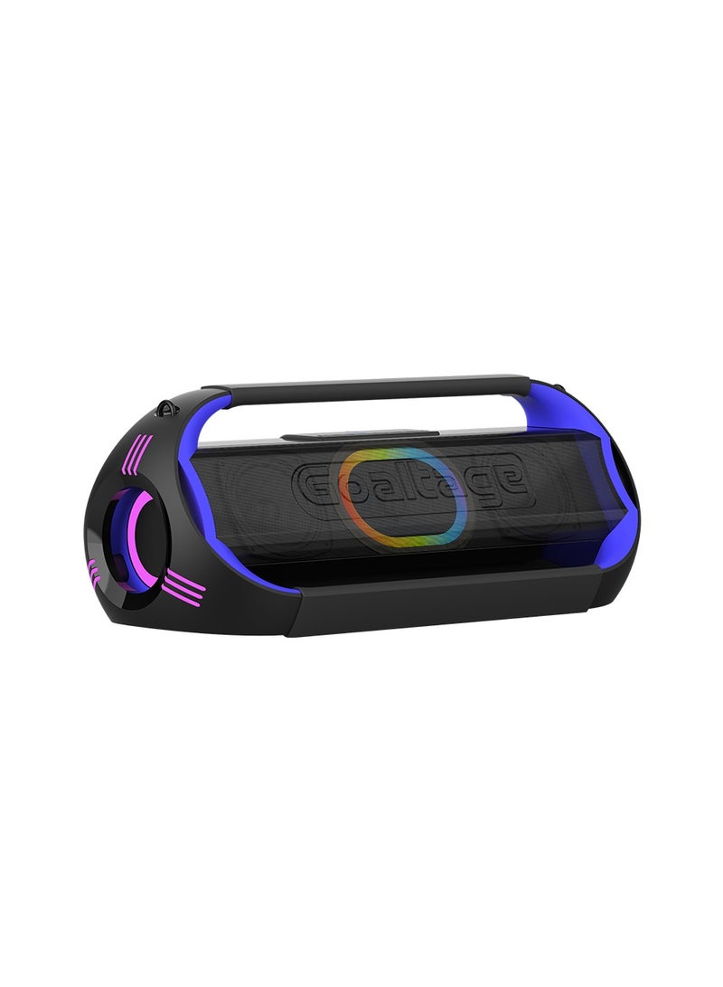 SP11 BeatBox Portable Speaker including Two Wireless Microphones with Control Panel and TWS Functionality