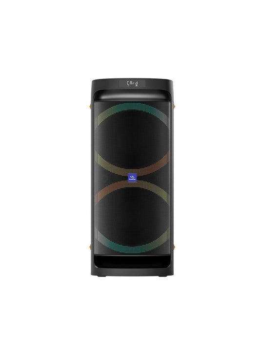 SP02 SoundBox Party Speaker including Remote Control and Wireless Microphone with High-Power Wireless Bluetooth Connection