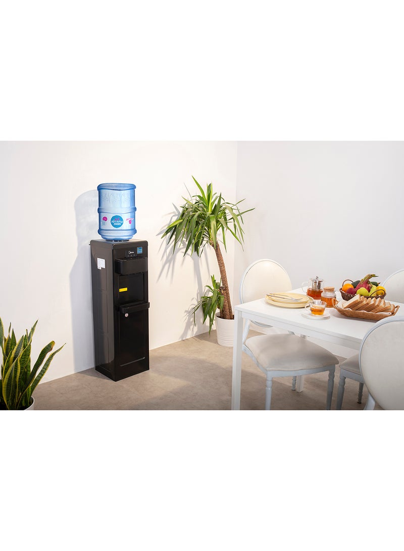 Top Loading Water Dispenser,3-taps Equipped with Hot Cold And Ambient Temperature, Floor Standing, Child Safety Lock for Faucet, Best Home, Office & Pantry YL1917SAE-BK Black