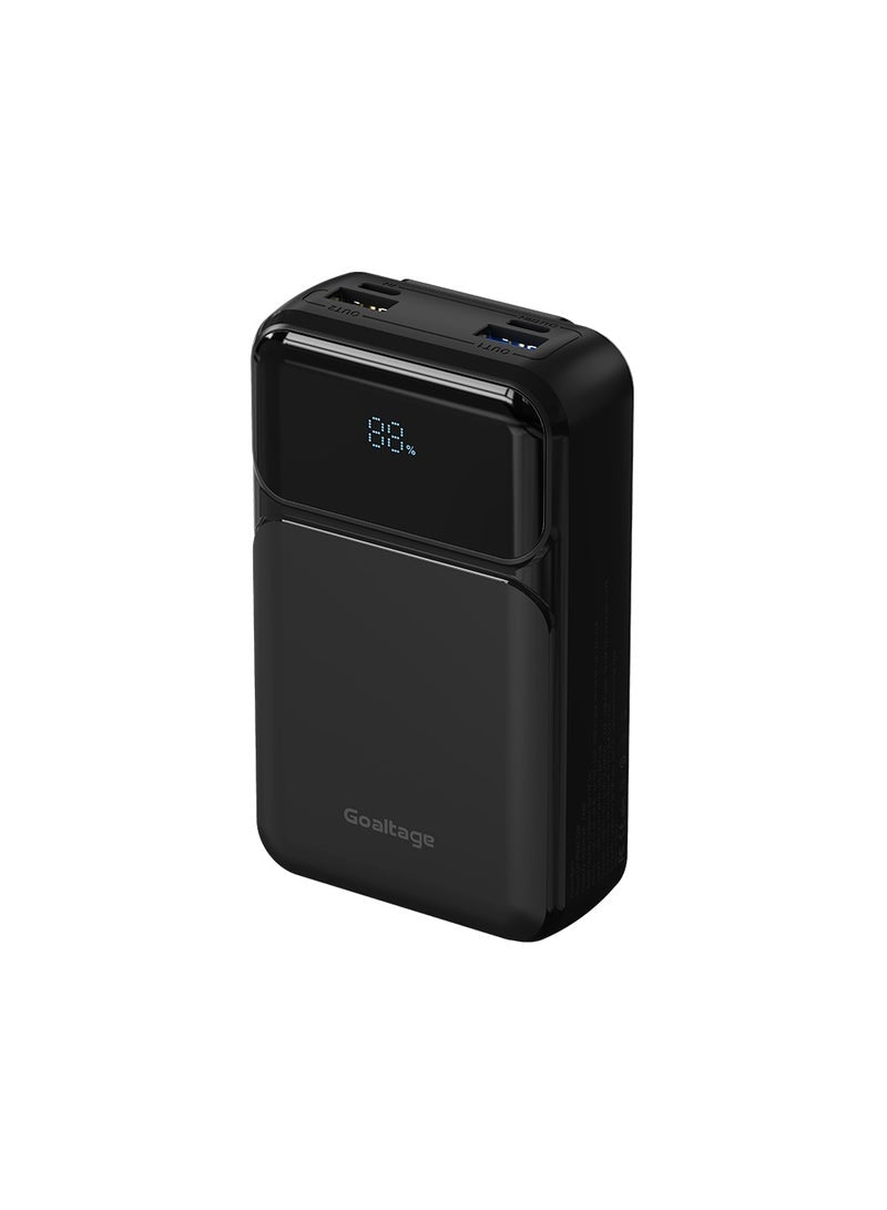 PB09 ChargeHub 20K Power Bank 22W with Built-In Cable, Power Indicator, Universal Safe Charging and Multi-Port Functionality