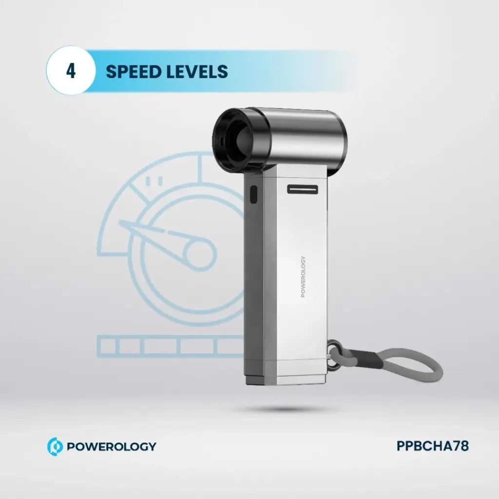 [PPBCHA78] Powerology Turbo Jet Fan & Vacuum - Silver