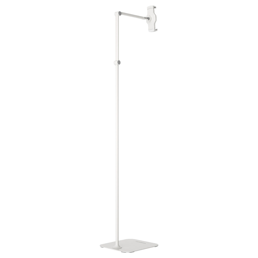 [PTBS170WH] Powerology Multi-Joint Floor Stand Metal Base Phone & Tablet - White