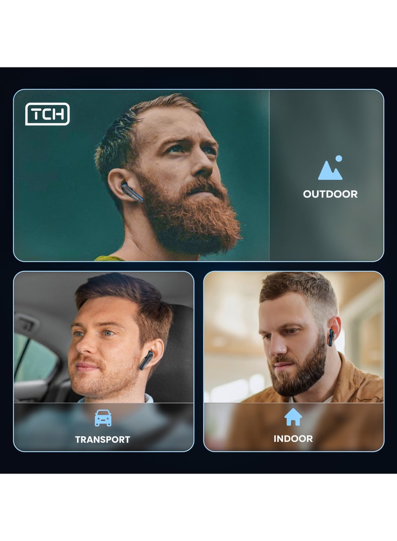 L10 ANC" Wireless Earbuds - Active Noise Cancellation, HiFi" Audio Sound Quality, Powerful Bass, Bluetooth with AI Calls, 4 Mics, IPX4 Waterproof, 8H Battery Life, LED Display, Smart Touch Controls