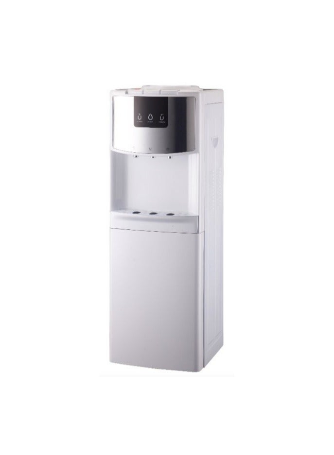 Water Dispenser Top Loading with Bottom Cabinet Hot & Cold 3 Taps TWD-L3T3RE-W White