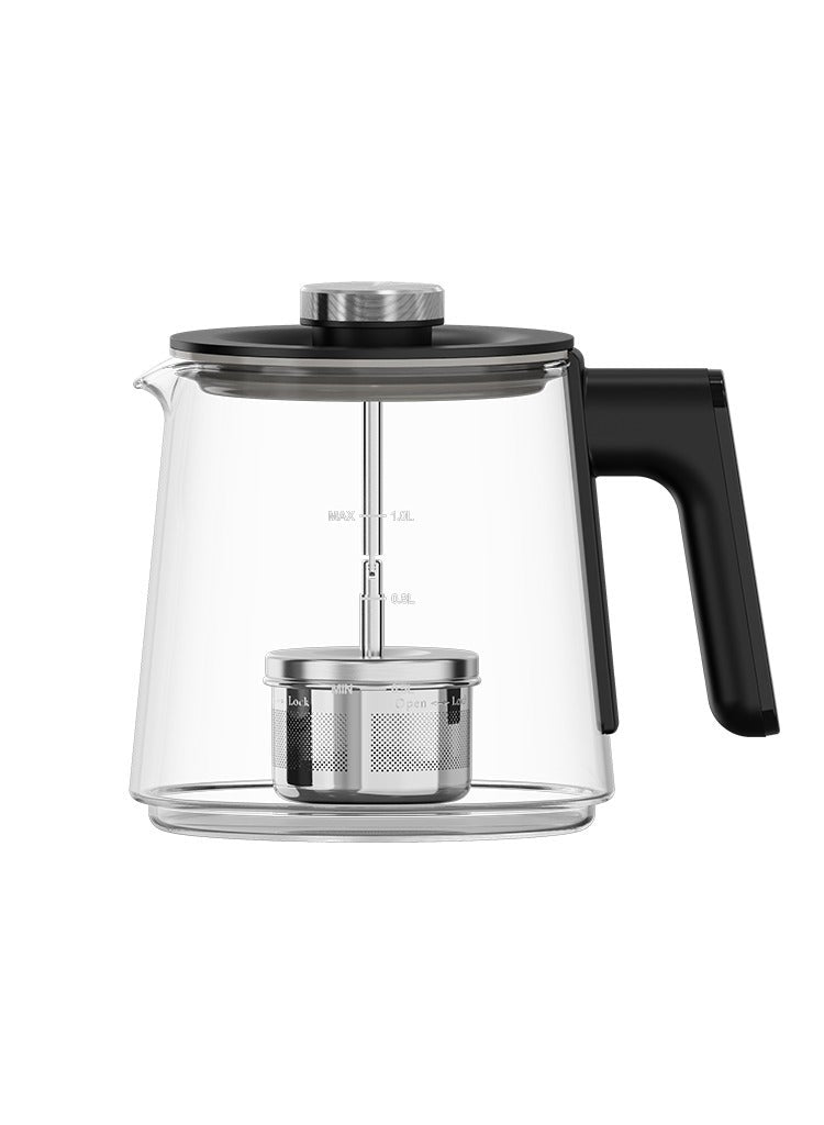Goaltage TM01 BrewMaster Tea Maker with Temperature Presets, Smart Touch Display, Glass Pot, Stylish Design and Rapid Boiling Functionality