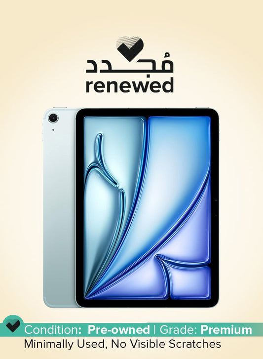 Renewed - iPad Air 2024 11-Inch M2 6th Gen 256GB Blue With Wi-Fi - International Version