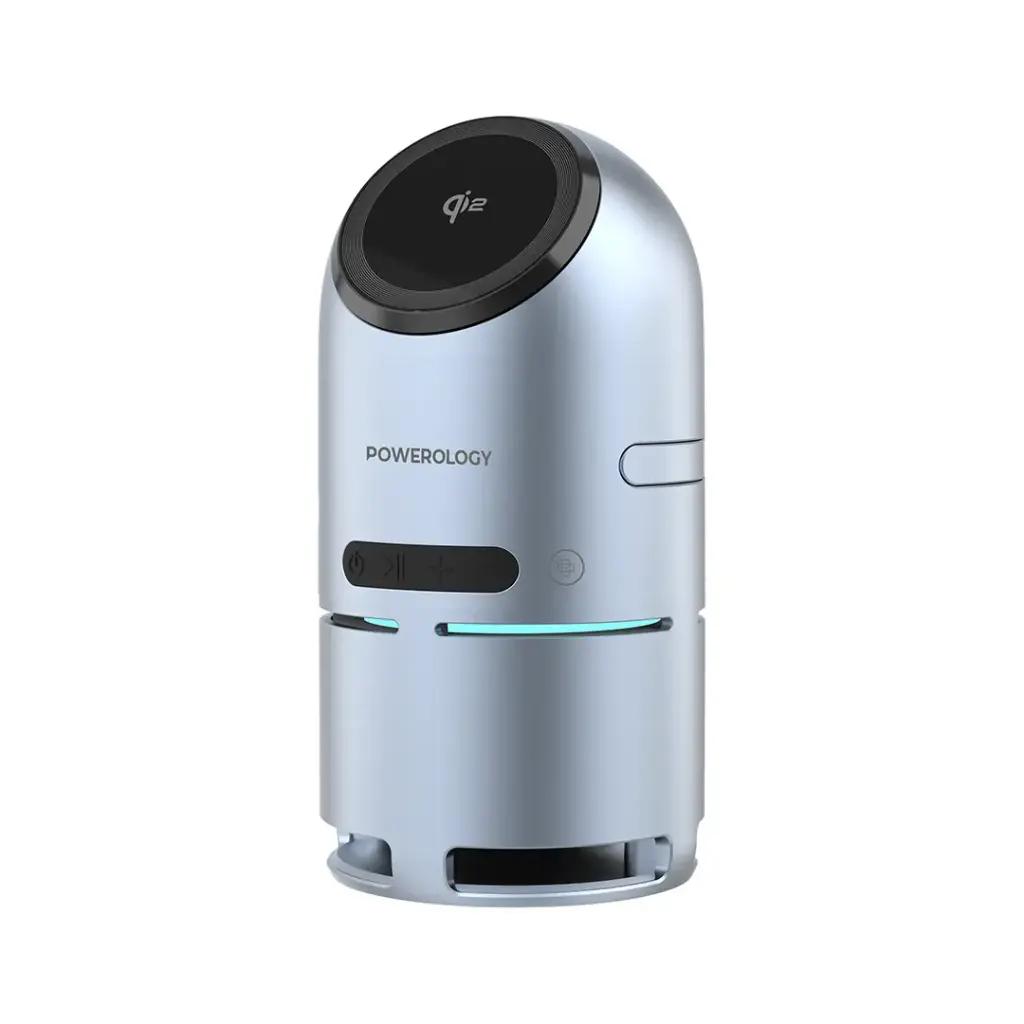 [PWCUQC039] Powerology Qi2 Speaker Charge Station - Gray