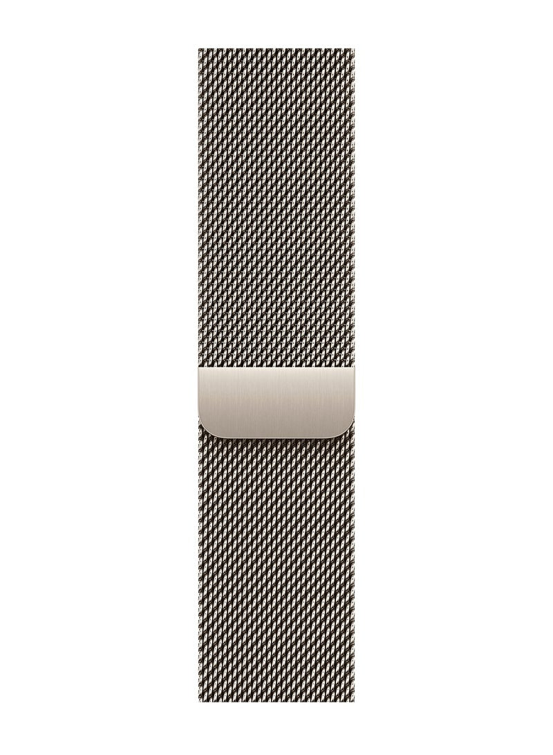 Apple Watch Series 10 GPS + Cellular 46mm Natural Titanium Case With Natural Milanese Loop