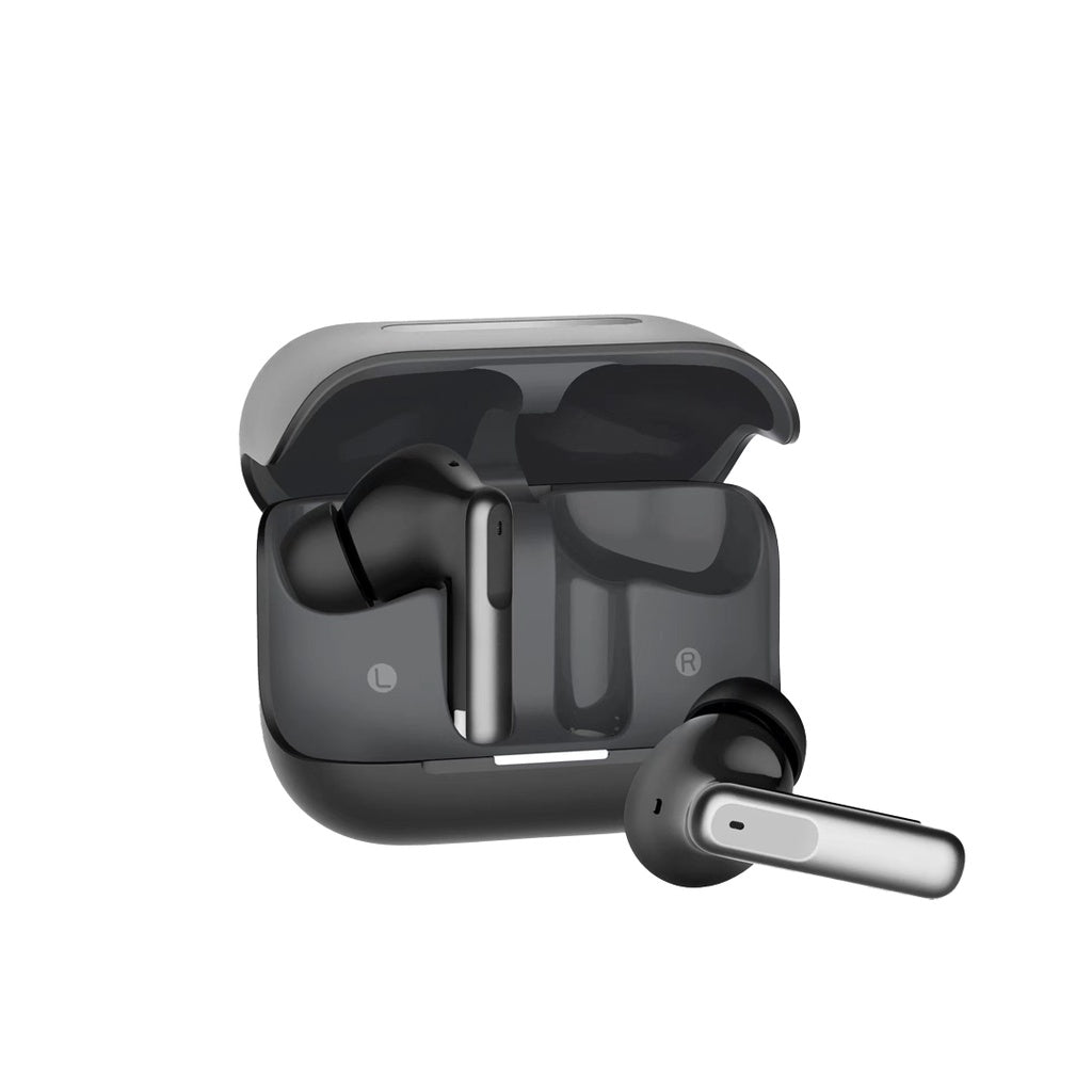 [PWLAU010-BK] Powerology 6 Mic Hybrid ANC + ENC True Wireless Buds (​Black)