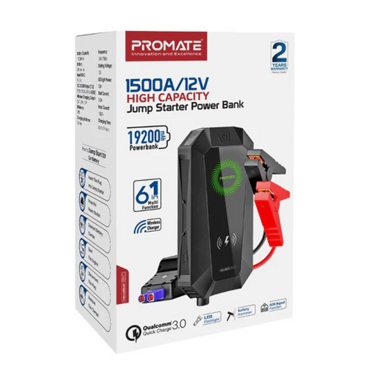 1500A/12V High Capacity Jump Starter Power Bank