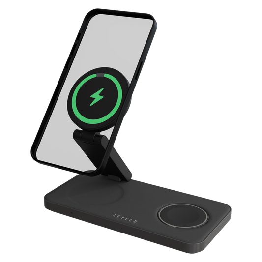 Levelo Quantum 3 in 1 Wireless Charger - Black
