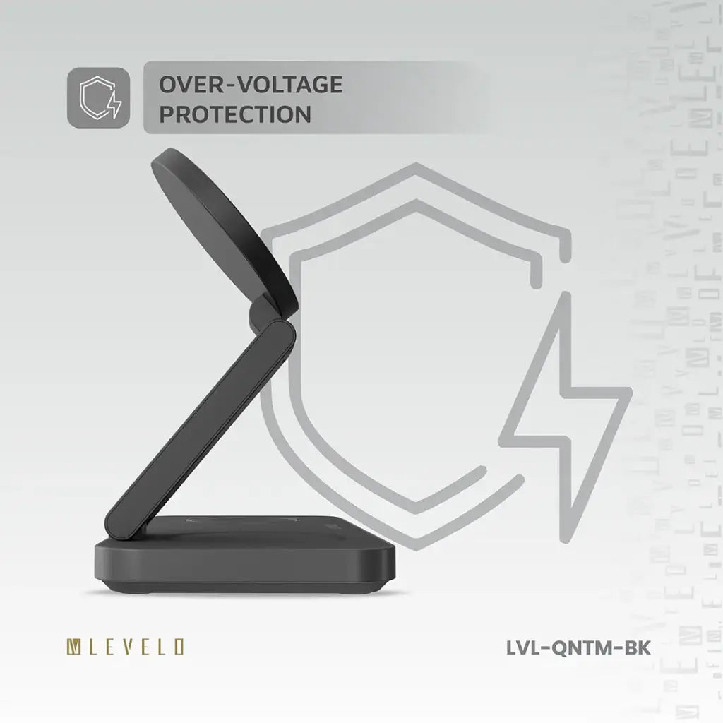 Levelo Quantum 3 in 1 Wireless Charger - Black