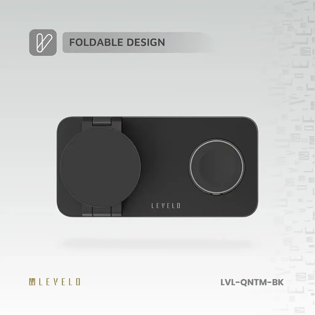 Levelo Quantum 3 in 1 Wireless Charger - Black