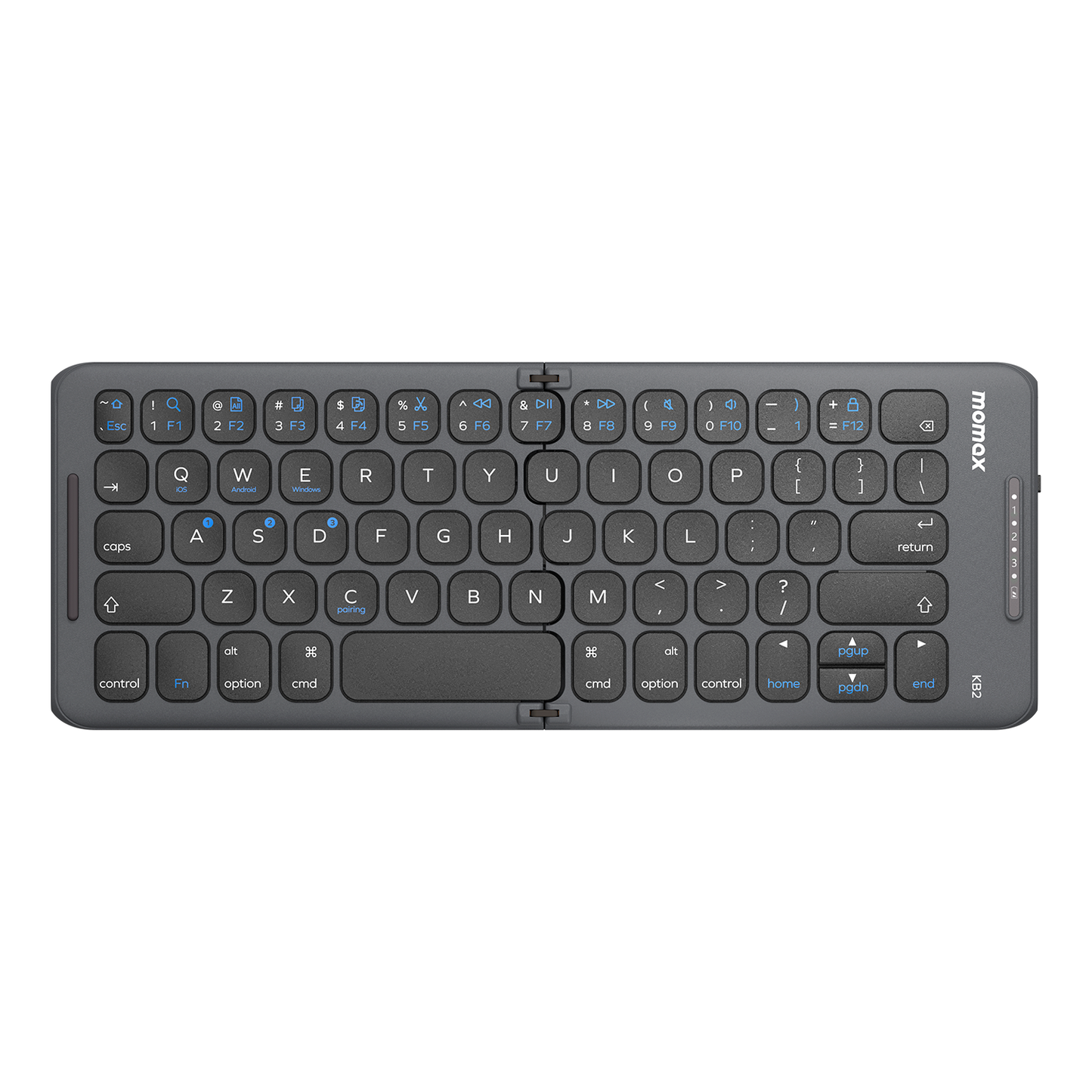 Momax OneLink Foldable Wireless Keyboard - Space Grey