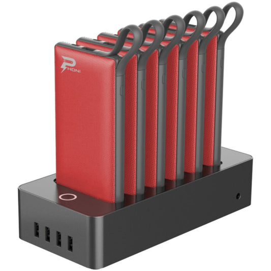 Phoni 6 in 1 Power Bank - Red